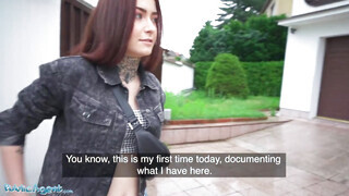 Public Agent - Tabitha Poison a tetovált tini muff