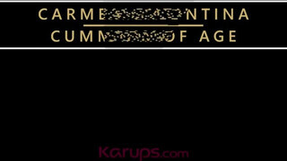 Karups - Carmen Valentina fiatal csávóval kúr