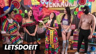Sophia Leone és Natalia Nix fiatal csajai vad orgiában hevülnek fel