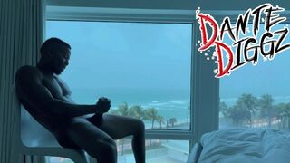 Reggeli hatalmas fasz játék egy hurrikán közepén south beach-en