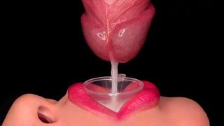 Közelről: a legizgatóbb szopás, ami áttörő spriccelésre késztet a tölcséren át! Élvezetes táplálás! Érzéki orális simogatás ASMR 4K